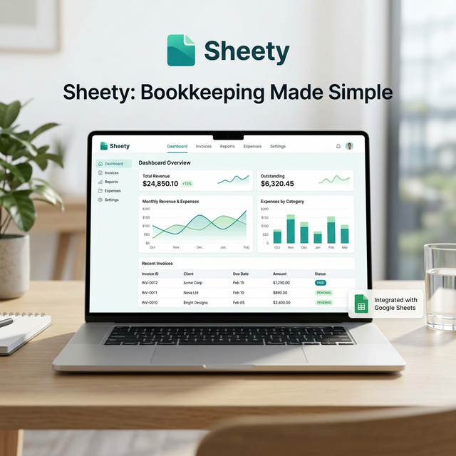 Sheety App Voorbeeld